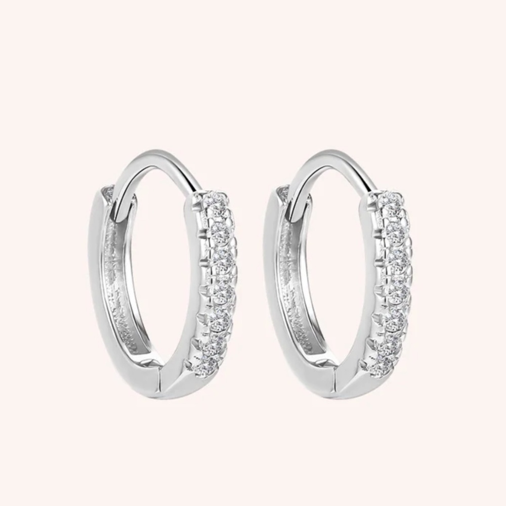 Sterling Silver Huggies - Picture 7 of 7